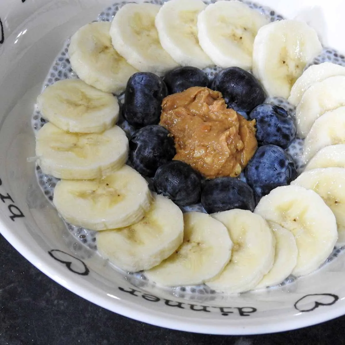 Gluten Free Hot Chia, Maple and Peanut Butter Pudding