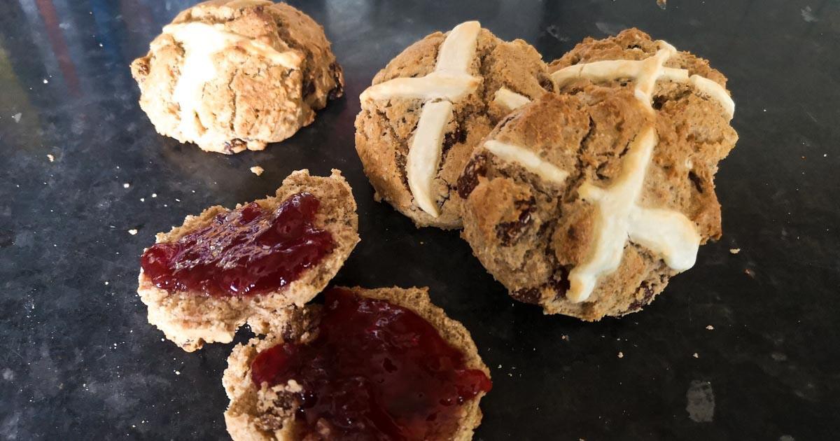Gluten Free Hot Cross Scones