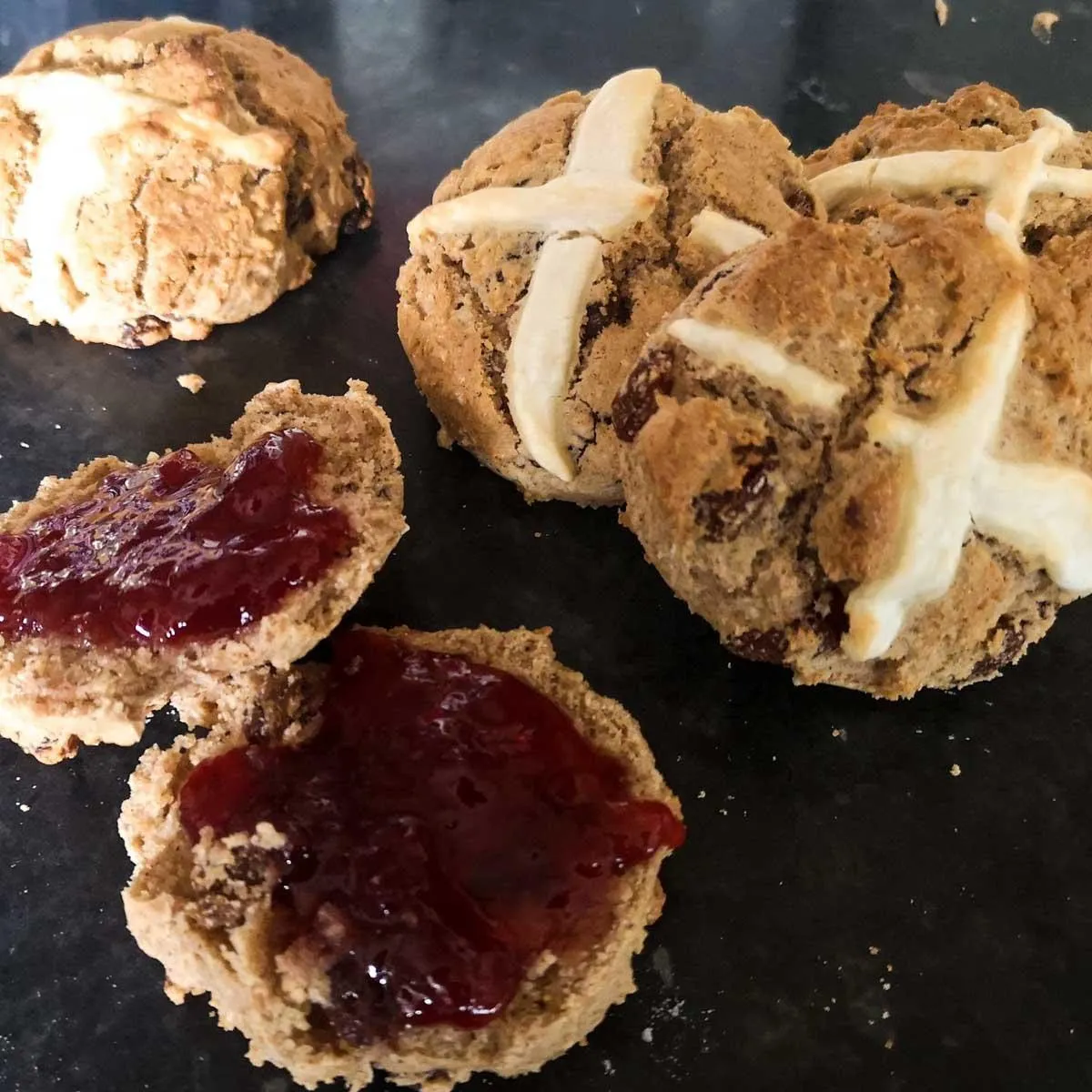 Gluten Free Hot Cross Scones