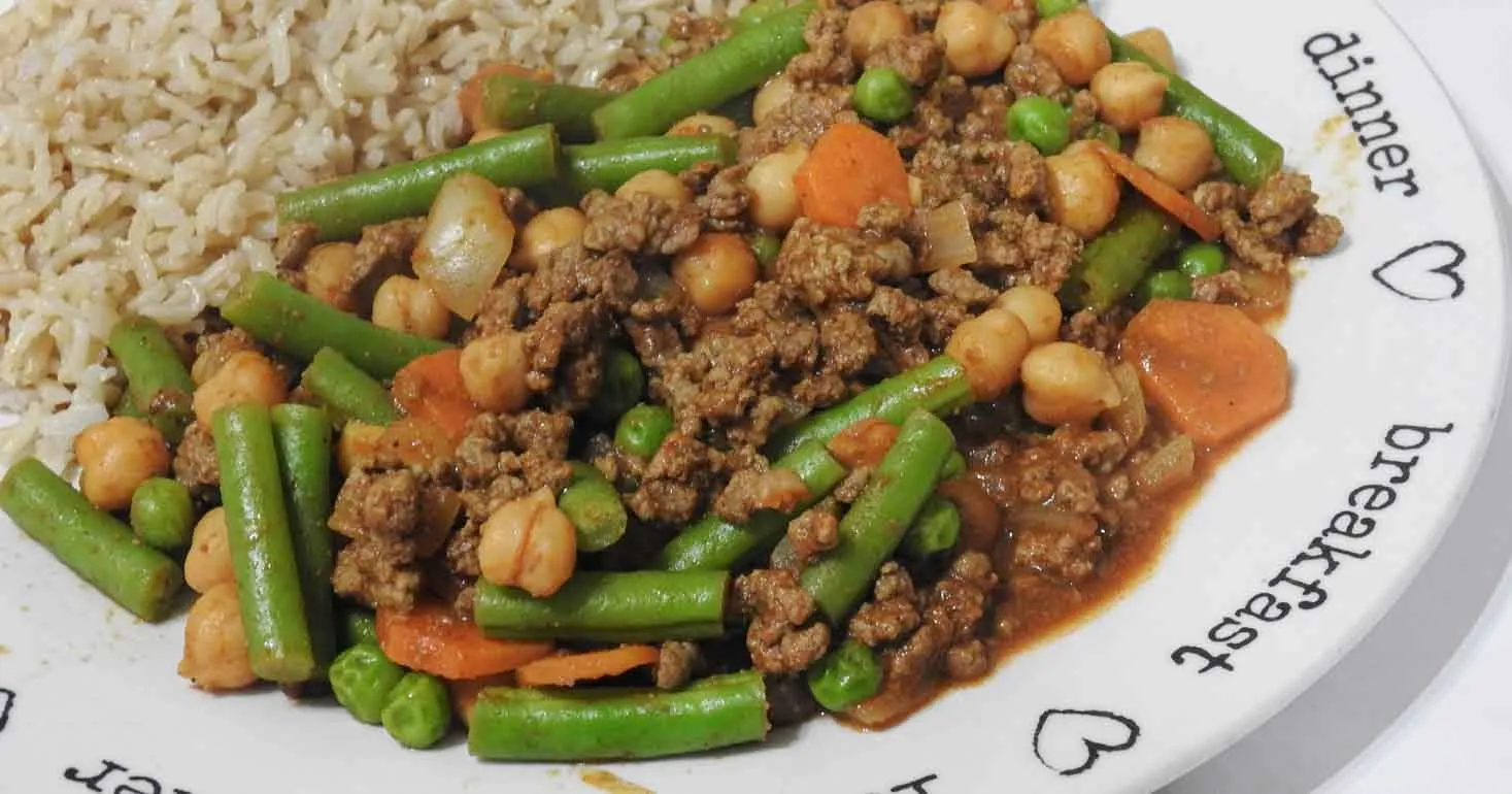 Gluten Free Keema Style Mince and Chickpeas