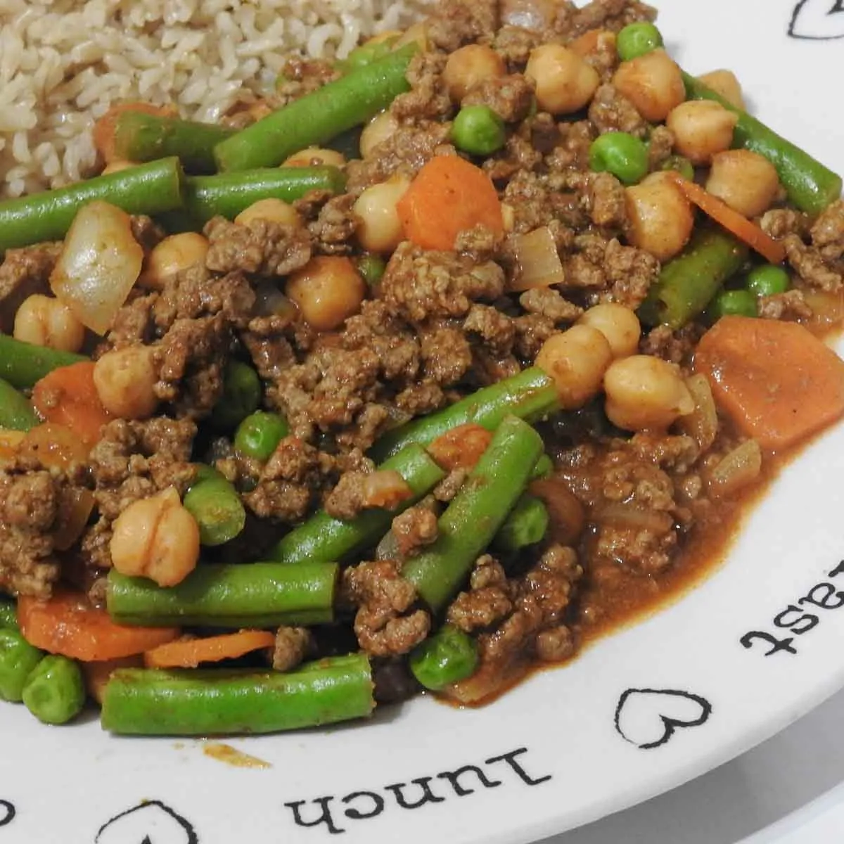 Gluten Free Keema Style Mince and Chickpeas