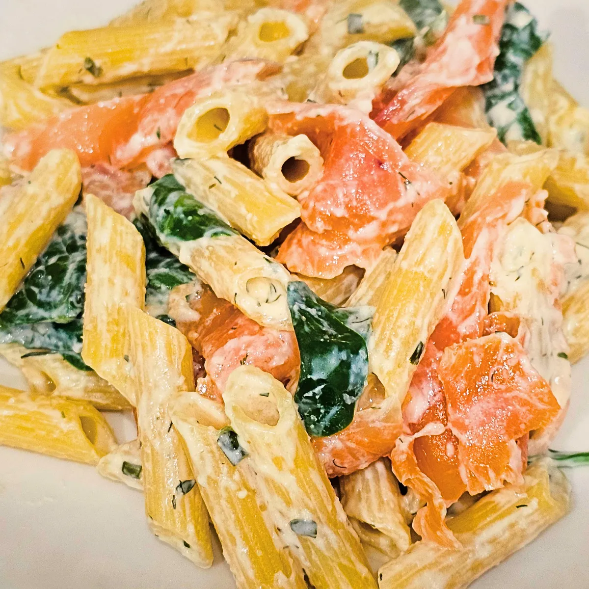 Gluten Free Lemon and Smoked Salmon Pasta