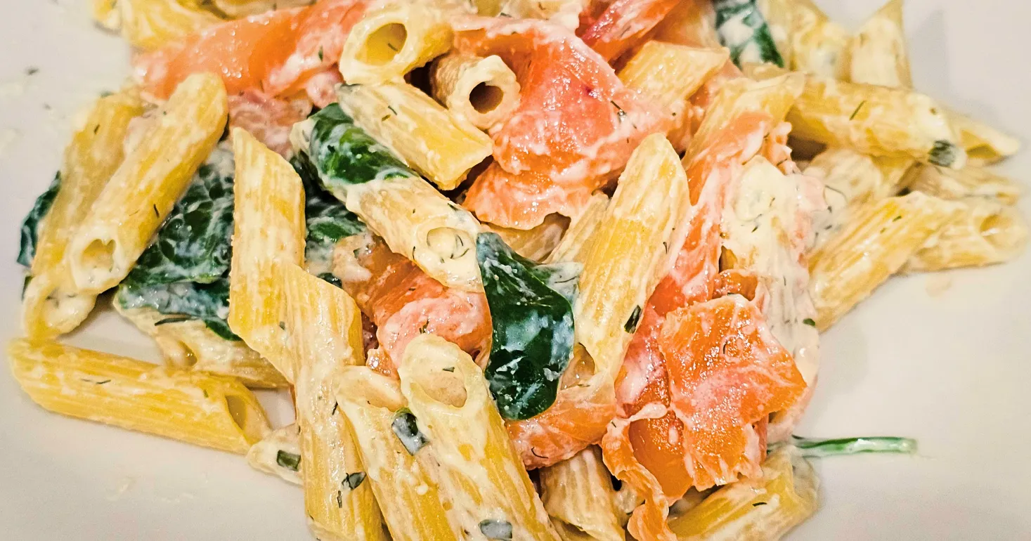 Gluten Free Lemon and Smoked Salmon Pasta