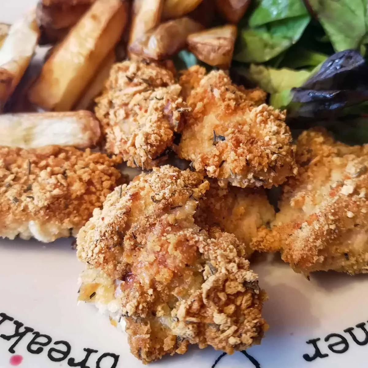 Gluten Free Lightly Spiced Breadcrumbed Chicken