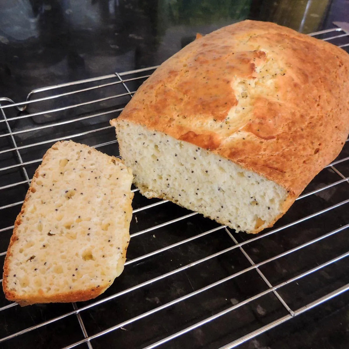 Gluten Free Low Cal Lemon Poppyseed Loaf
