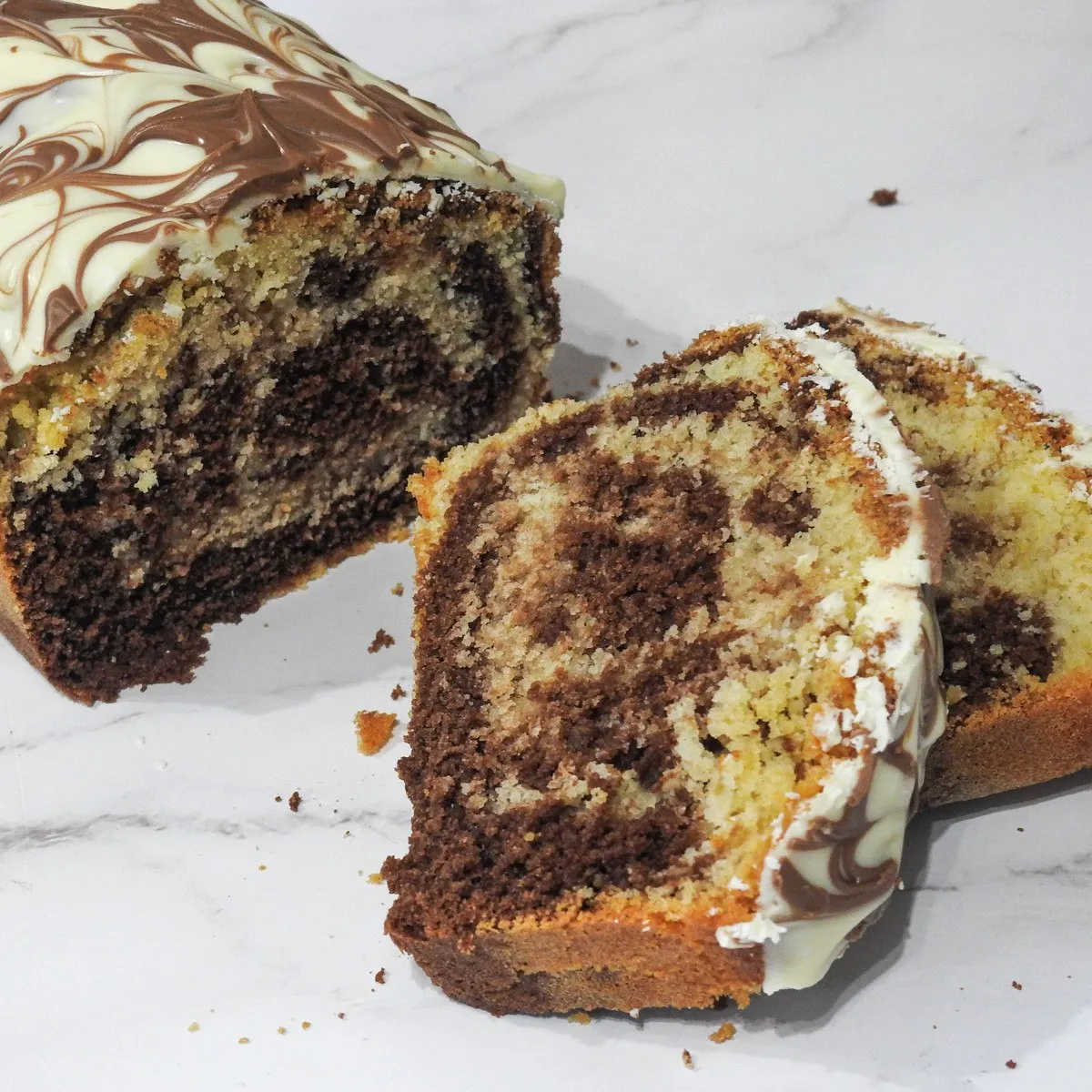 Gluten Free Chocolate and Vanilla Marble Cake