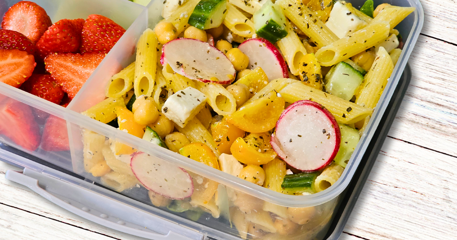 Gluten Free Mediterranean Style Pasta Salad