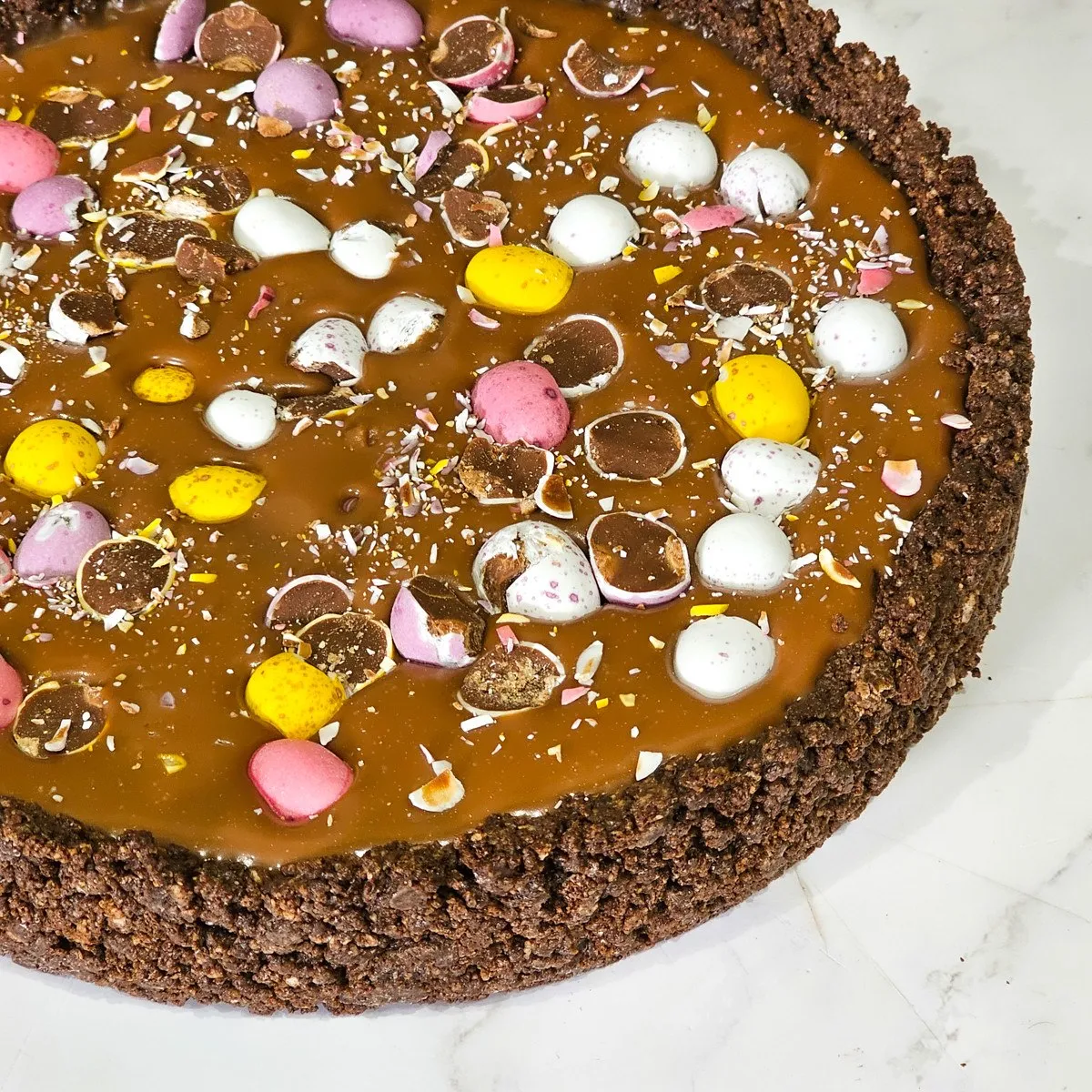 Gluten Free Mini Egg No Bake Chocolate Tart