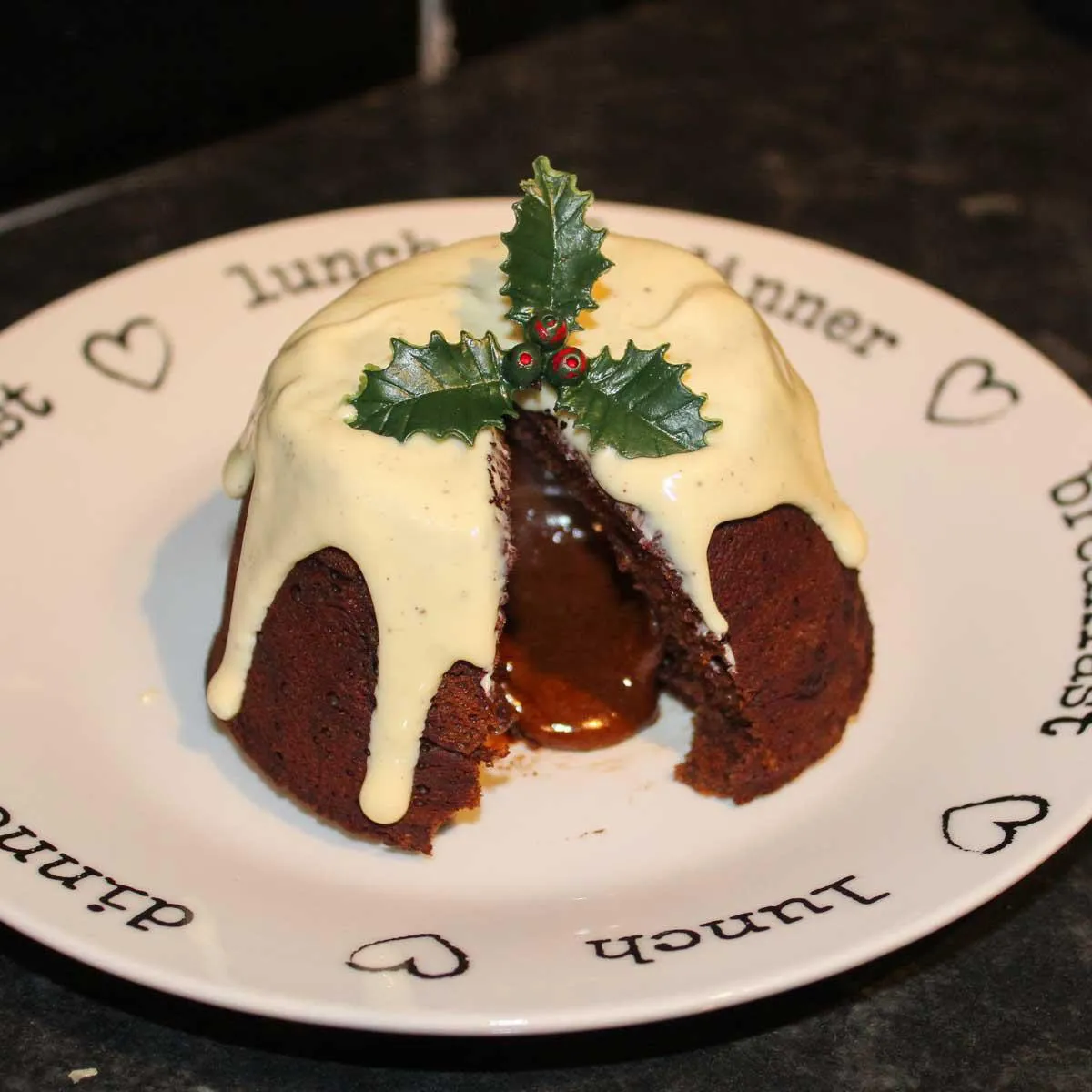 Gluten Free Molten Chocolate Christmas Puds
