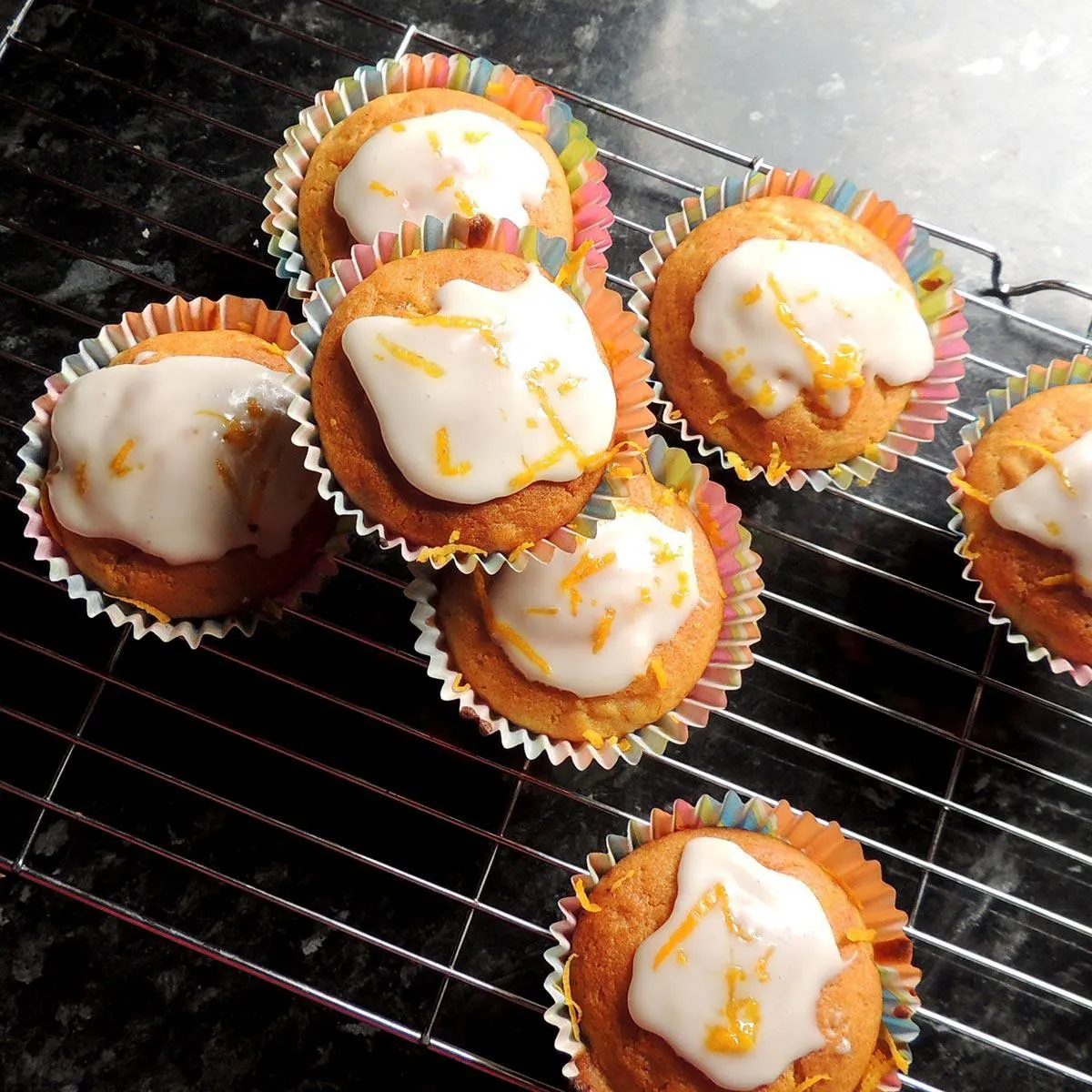 Gluten Free Orange and Carrot Cupcakes