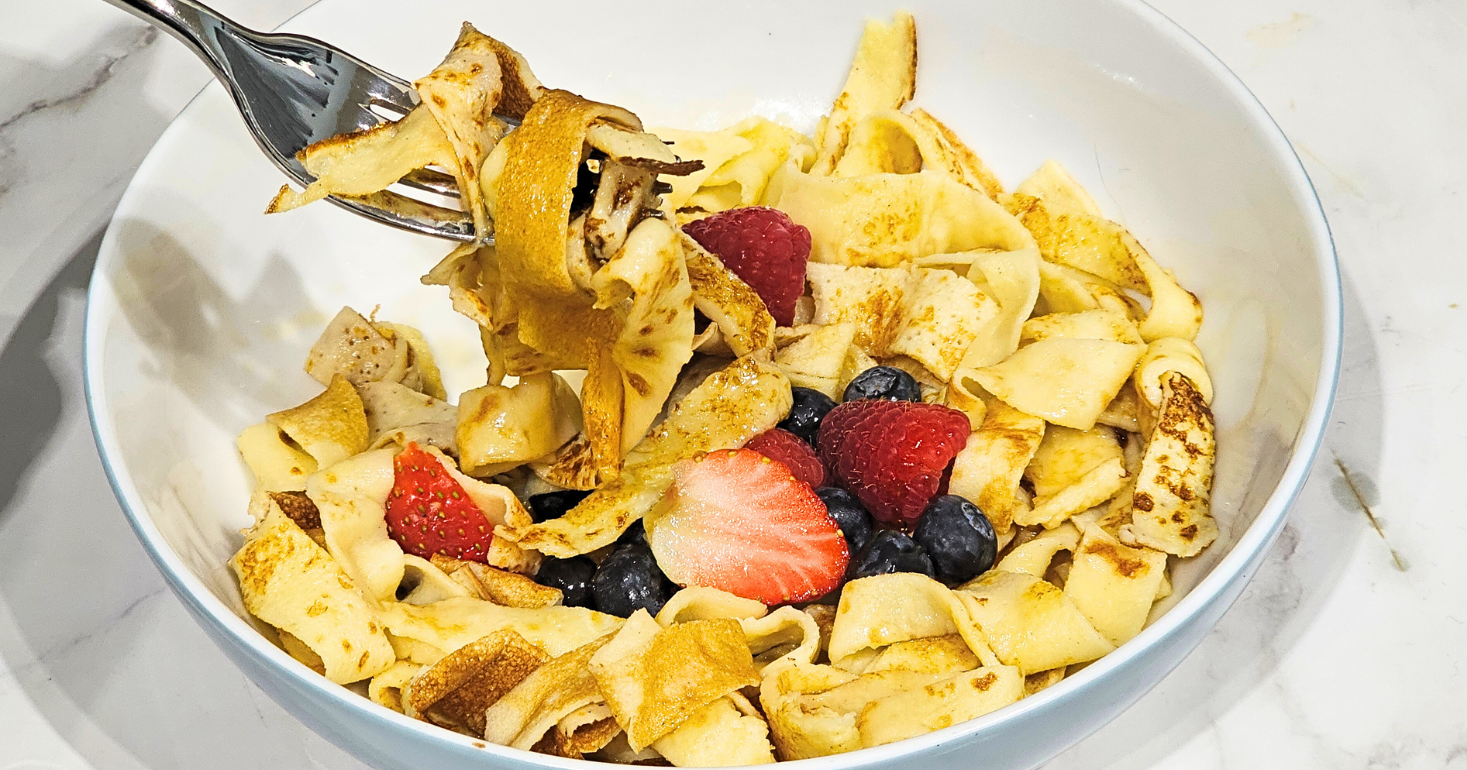 Gluten Free Pancake "Spaghetti"