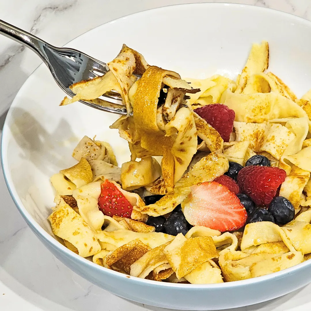 Gluten Free Pancake "Spaghetti"