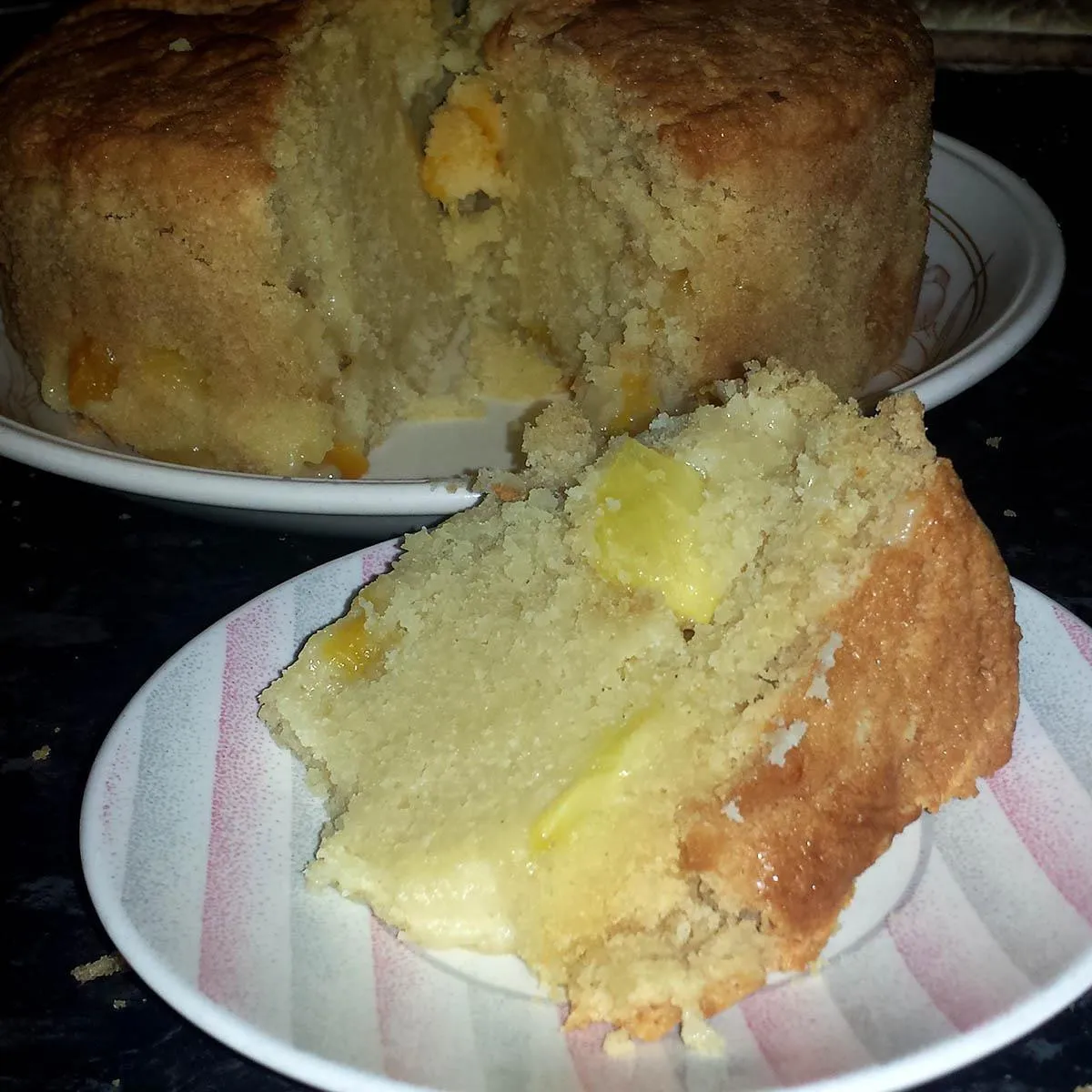 Gluten Free Peach and Pineapple Cake