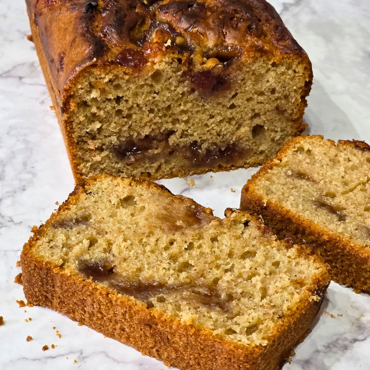 Gluten and dairy free peanut butter and jam cake