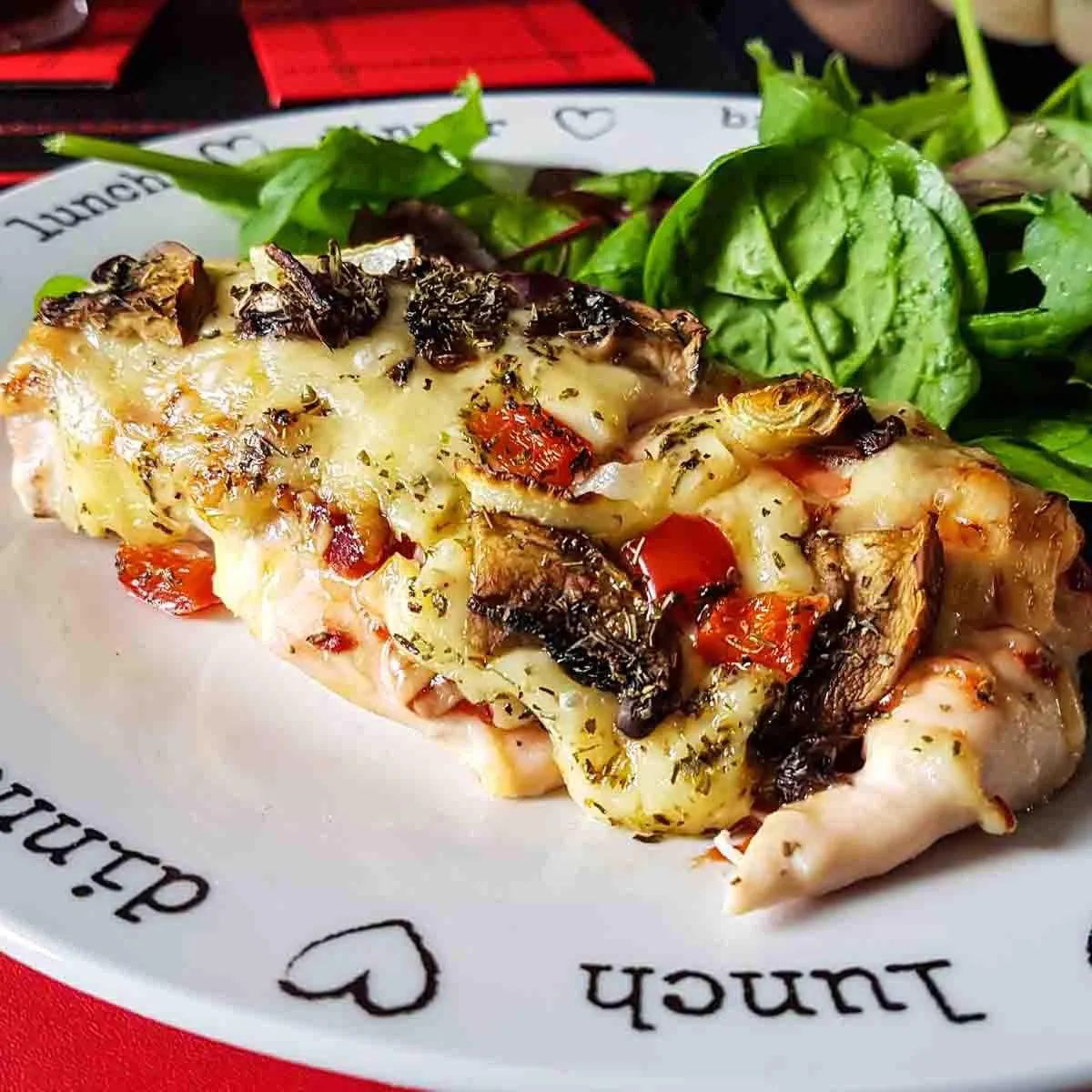 Gluten Free Pizza Topped Chicken