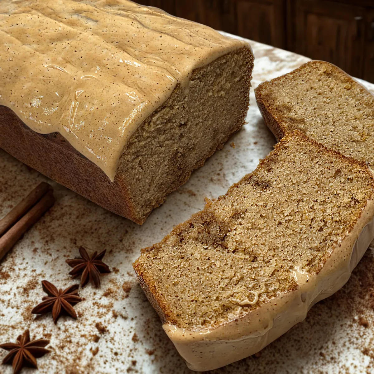 Gluten Free Pumpkin Spiced Latte Loaf Cake