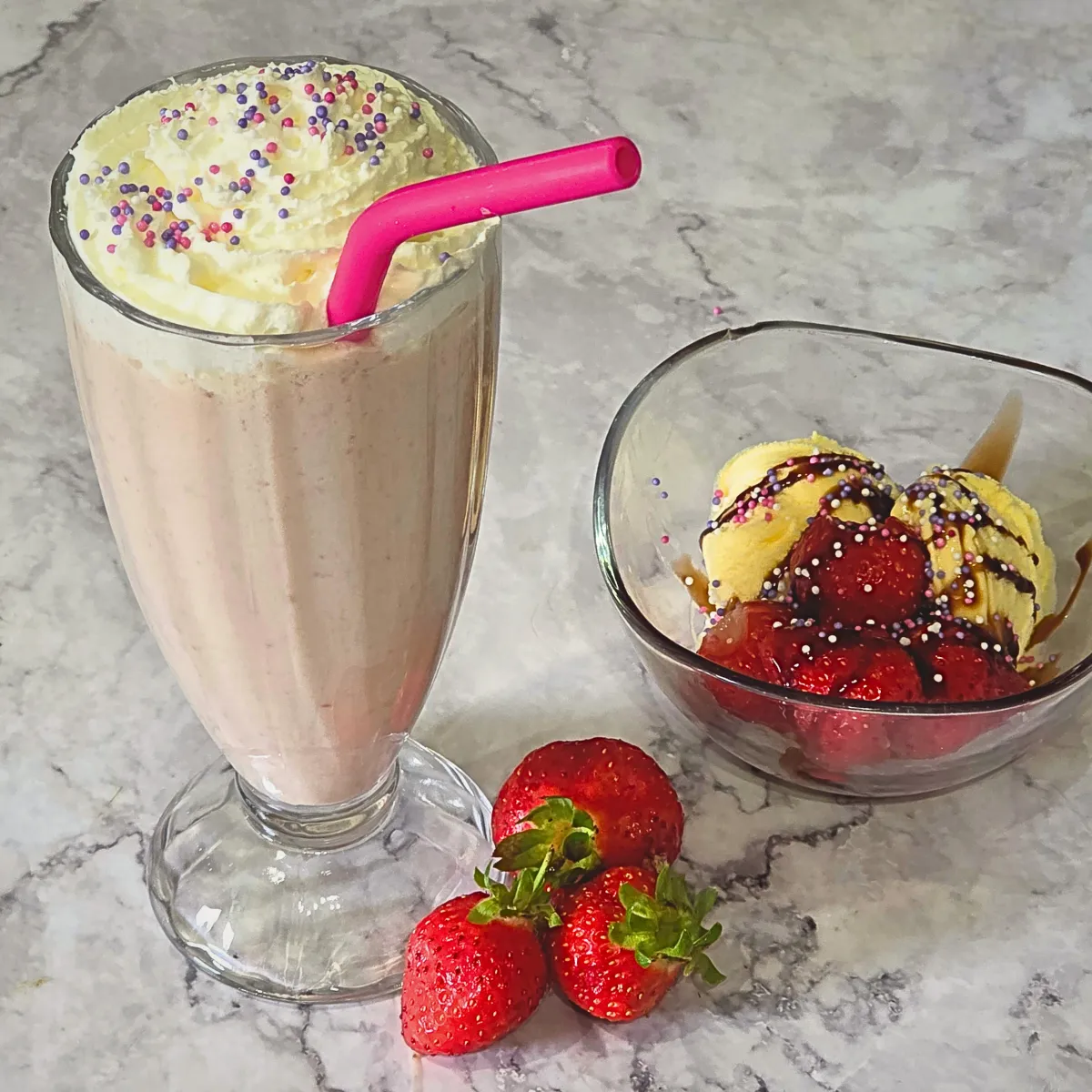 Gluten and Dairy Free Raspberry and Banana Milkshake