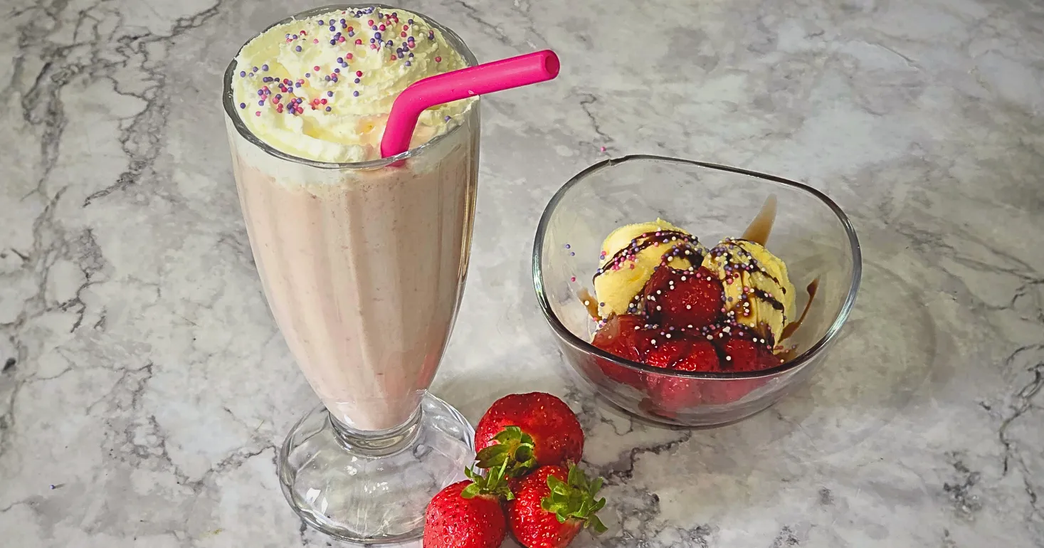 Gluten and Dairy Free Raspberry and Banana Milkshake