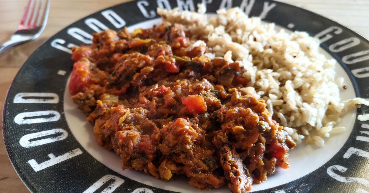 Gluten Free Red Lentil and Beef Keema