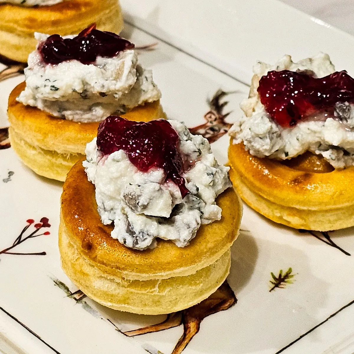 Gluten Free Ricotta and Mushroom Vol Au Vents