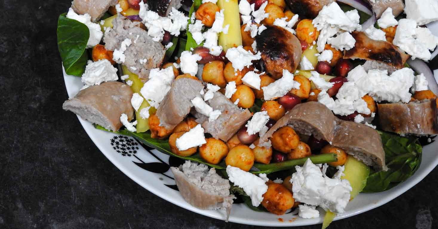 Gluten Free Sausage and Chickpea Salad
