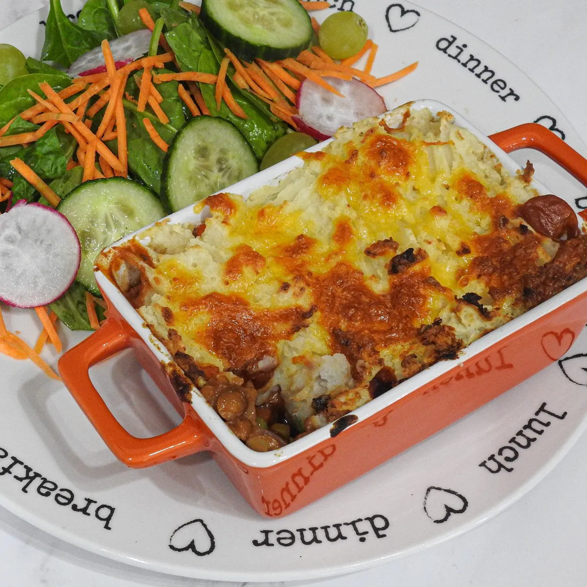 Gluten Free Sausage Lentil Pie