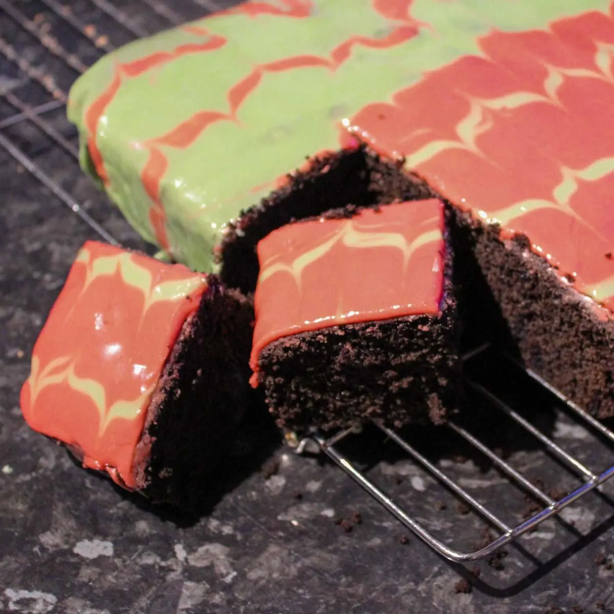 Gluten Free Simple Chocolate Halloween Traybake