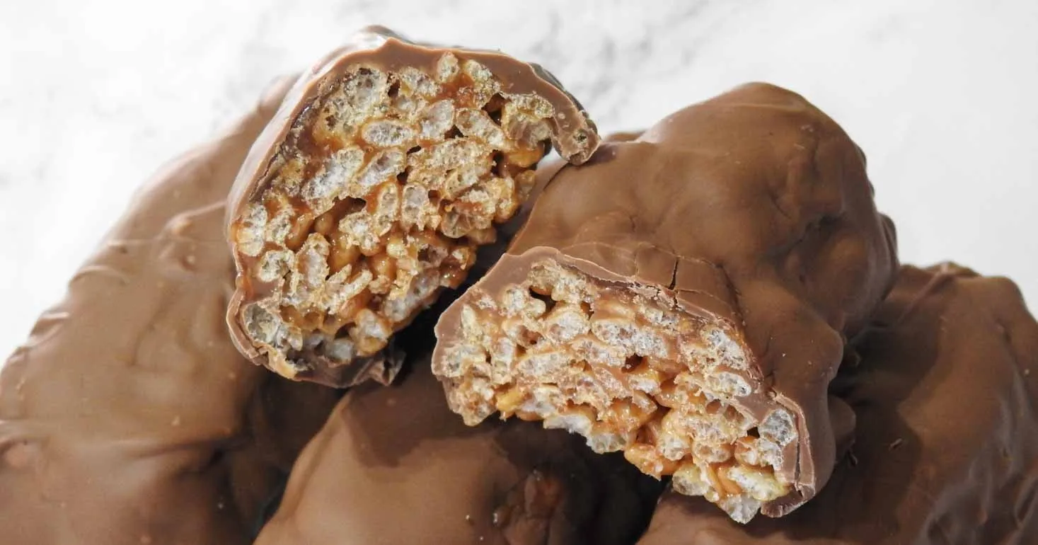 Gluten Free Simple Toffee Crispy Rice Bars