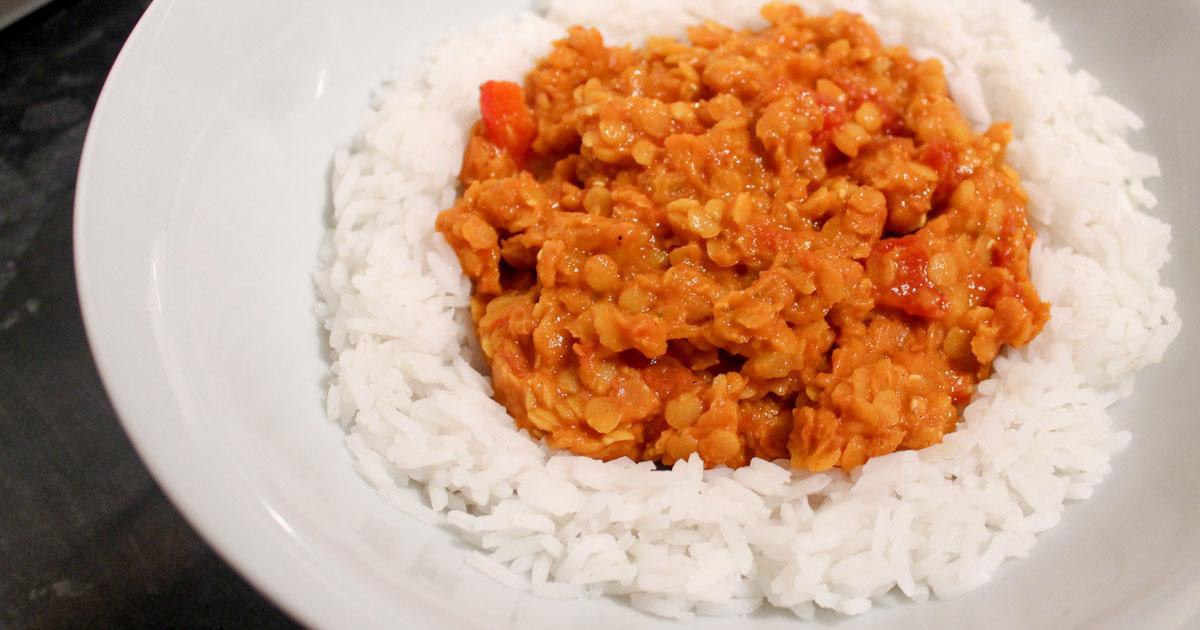 Gluten Free Slow Cooker Red Lentil Masala