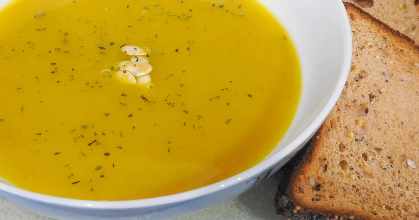Gluten Free Spiced Pumpkin Soup