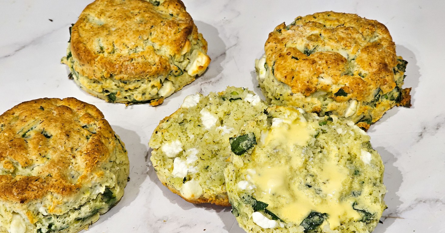 Gluten Free Spinach and Feta Scones - Coeliac Sanctuary