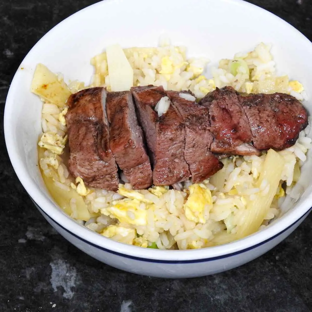 Gluten Free Sticky Duck and Fried Rice