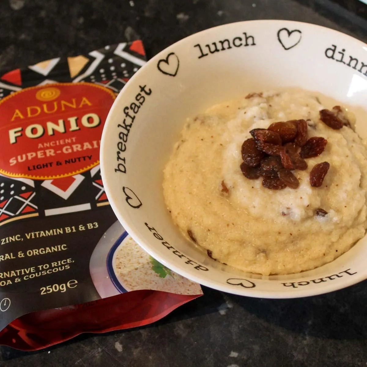 Gluten Free Sultana Acha Pudding
