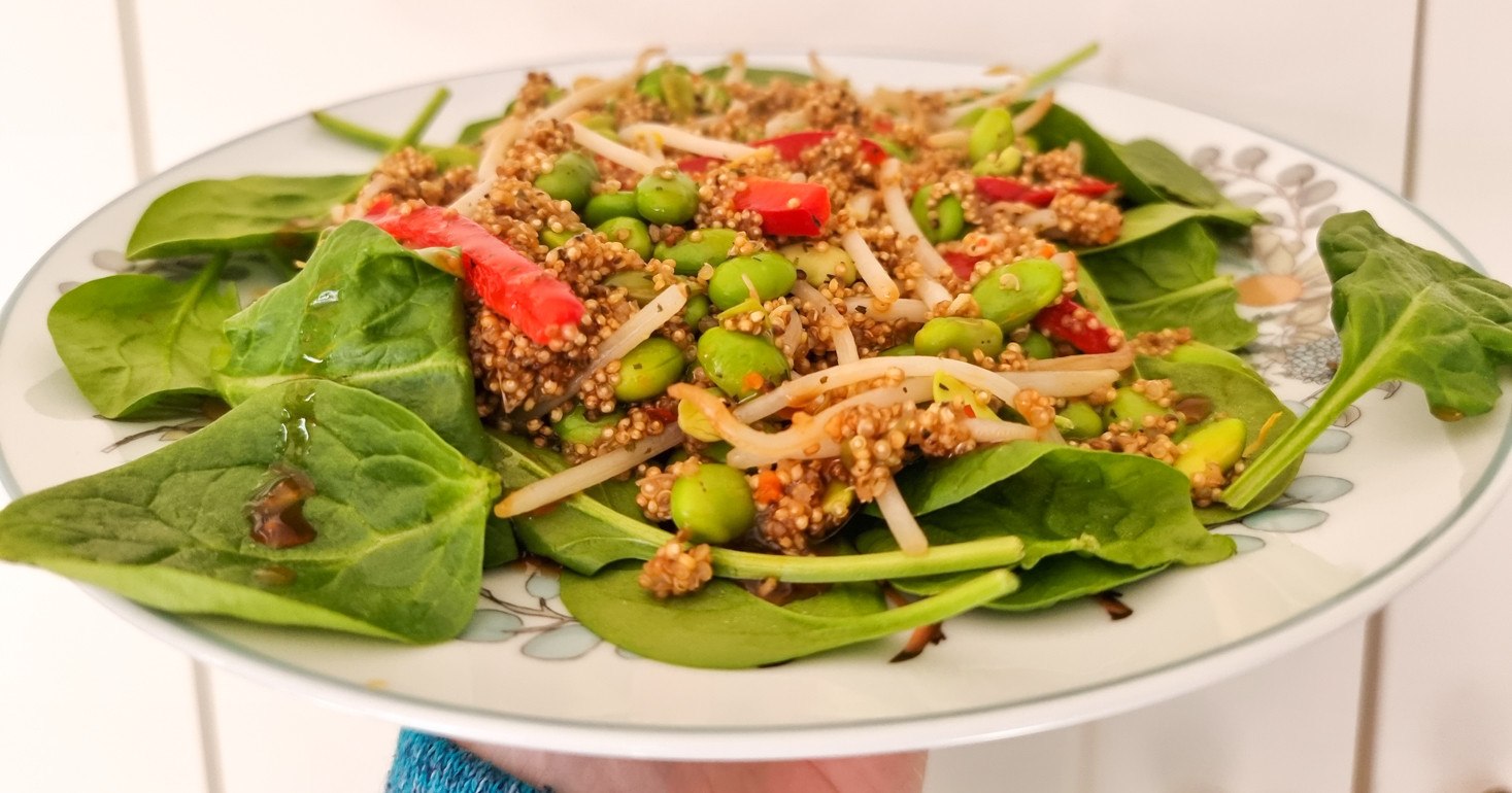Gluten Free Sweet Chilli and Edamame Quinoa