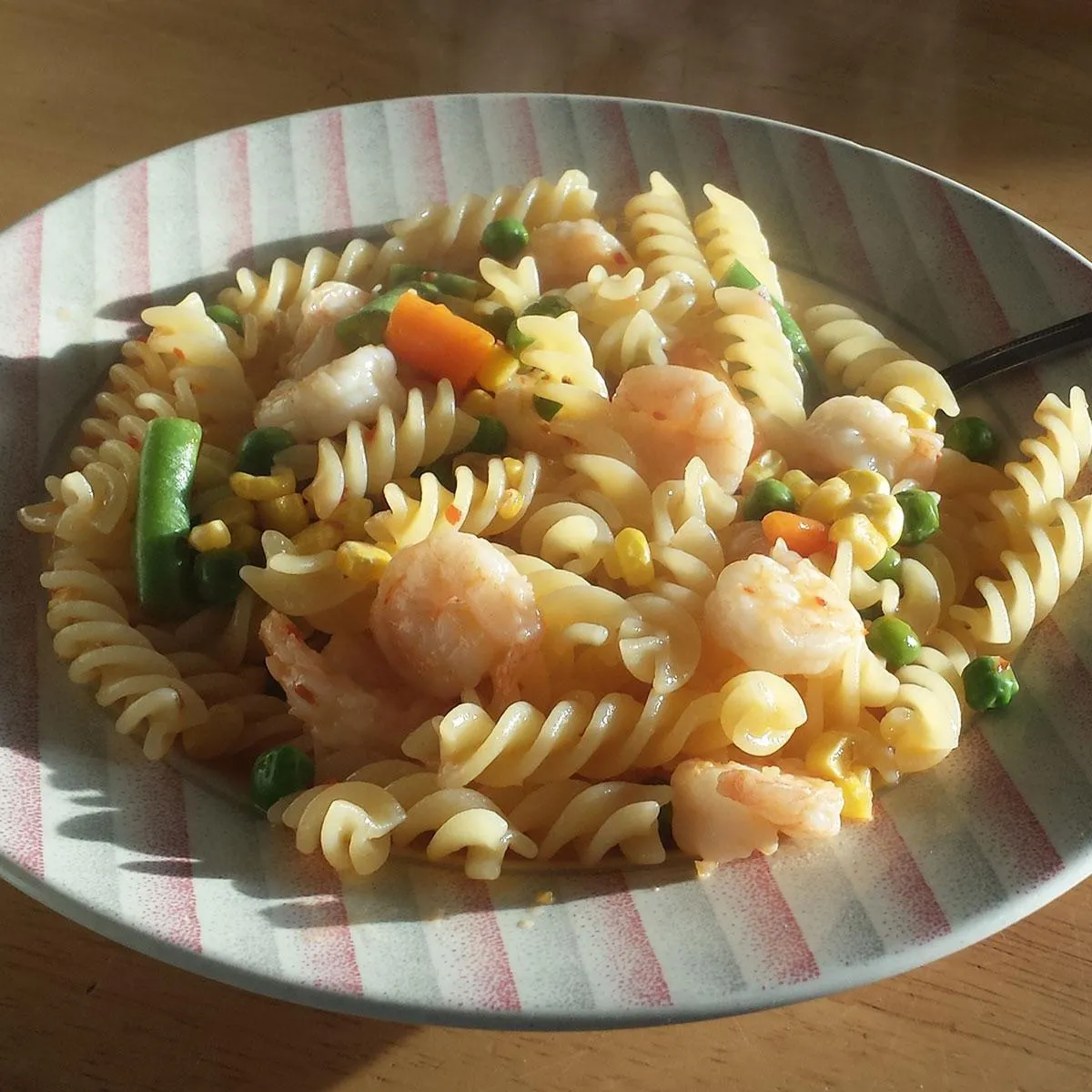 Gluten Free Sweet Chilli Prawn Pasta
