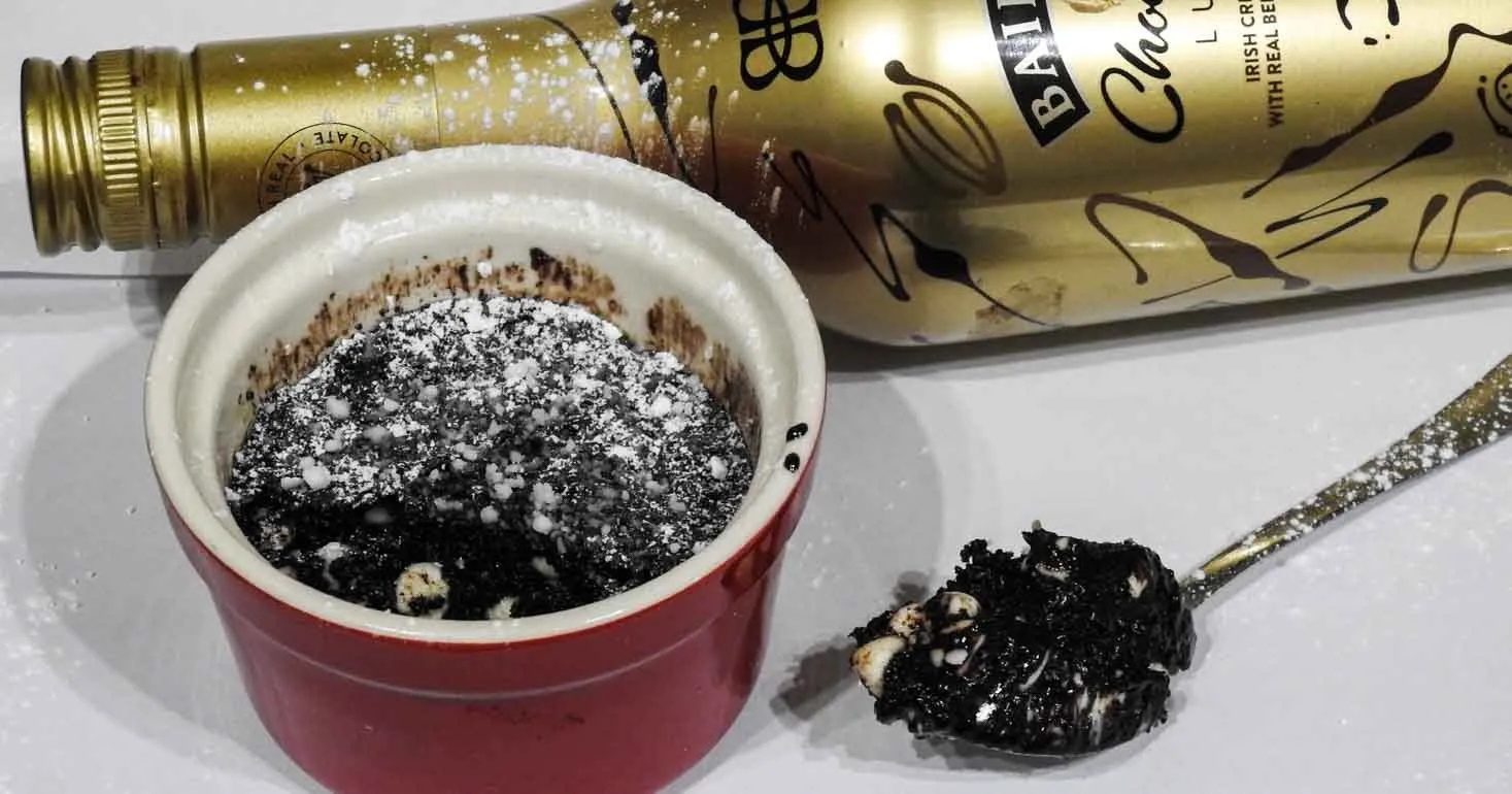 Gluten Free Triple Chocolate Baileys Microwave Brownie
