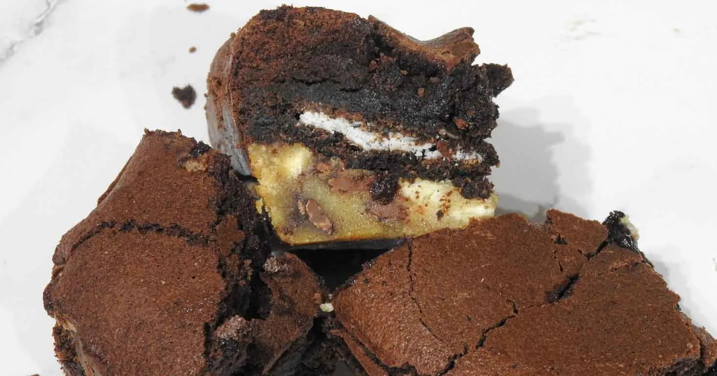 Gluten Free Triple Chocolate Slutty Brownies