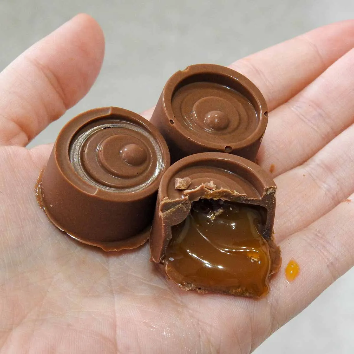 Gluten Free Two Ingredient "Rolo" Caramel Chocolates