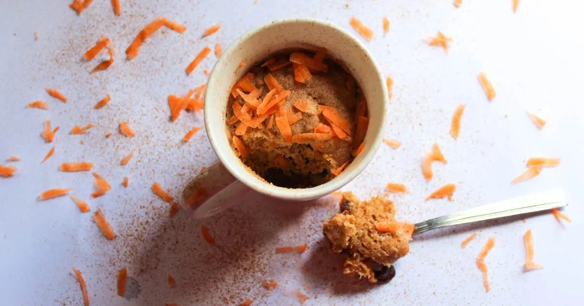 Gluten Free Vegan Carrot Mug Cake