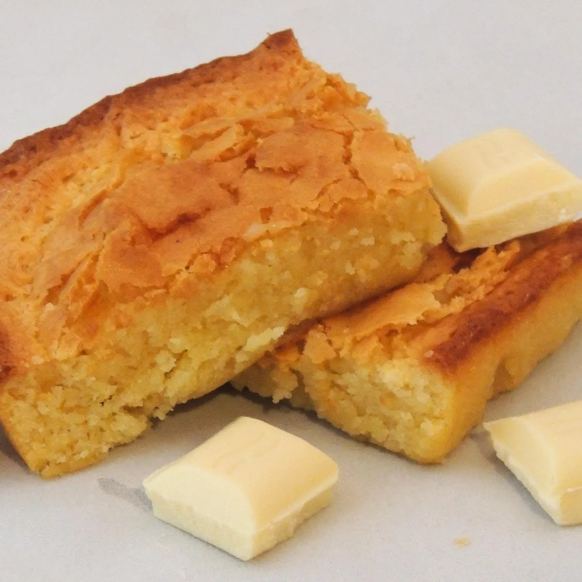 Gluten Free White Chocolate Blondies