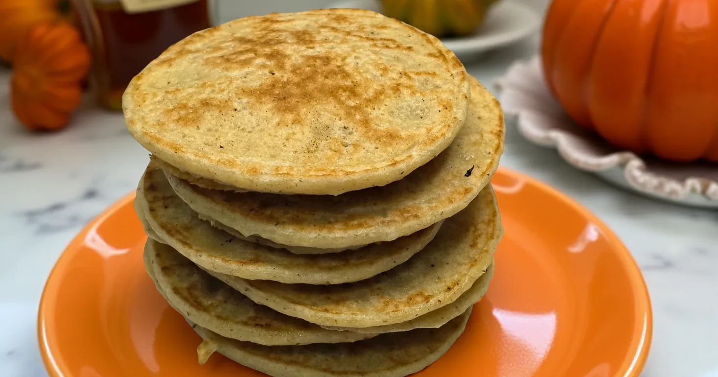 No Refined Sugar Gluten Free Pumpkin Pancakes
