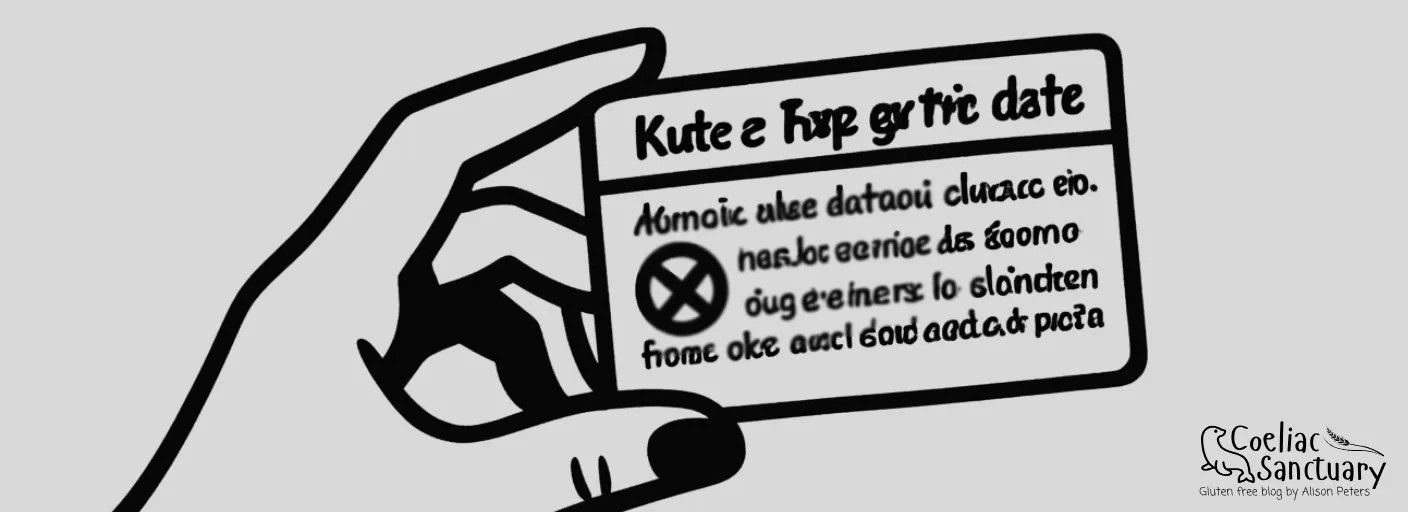 Coeliac Gluten Free Travel Cards - Defective