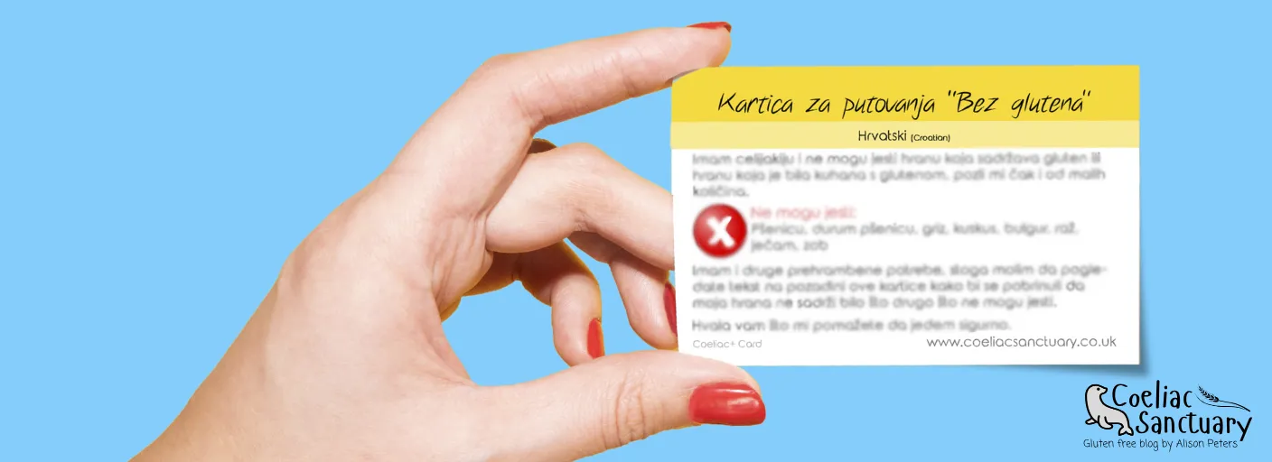 Coeliac+ Other Allergen Travel Cards